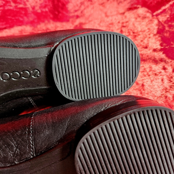 Ecco Womens Annie Ballet Danish Design Flats Black Leather US6 - Picture 12 of 16